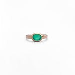 Anello con Grande Pietra Colorata in Oro 14K - GIOIELLO ITALIANO