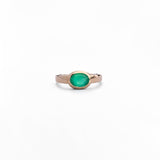 Anello con Grande Pietra Colorata in Oro 14K - GIOIELLO ITALIANO