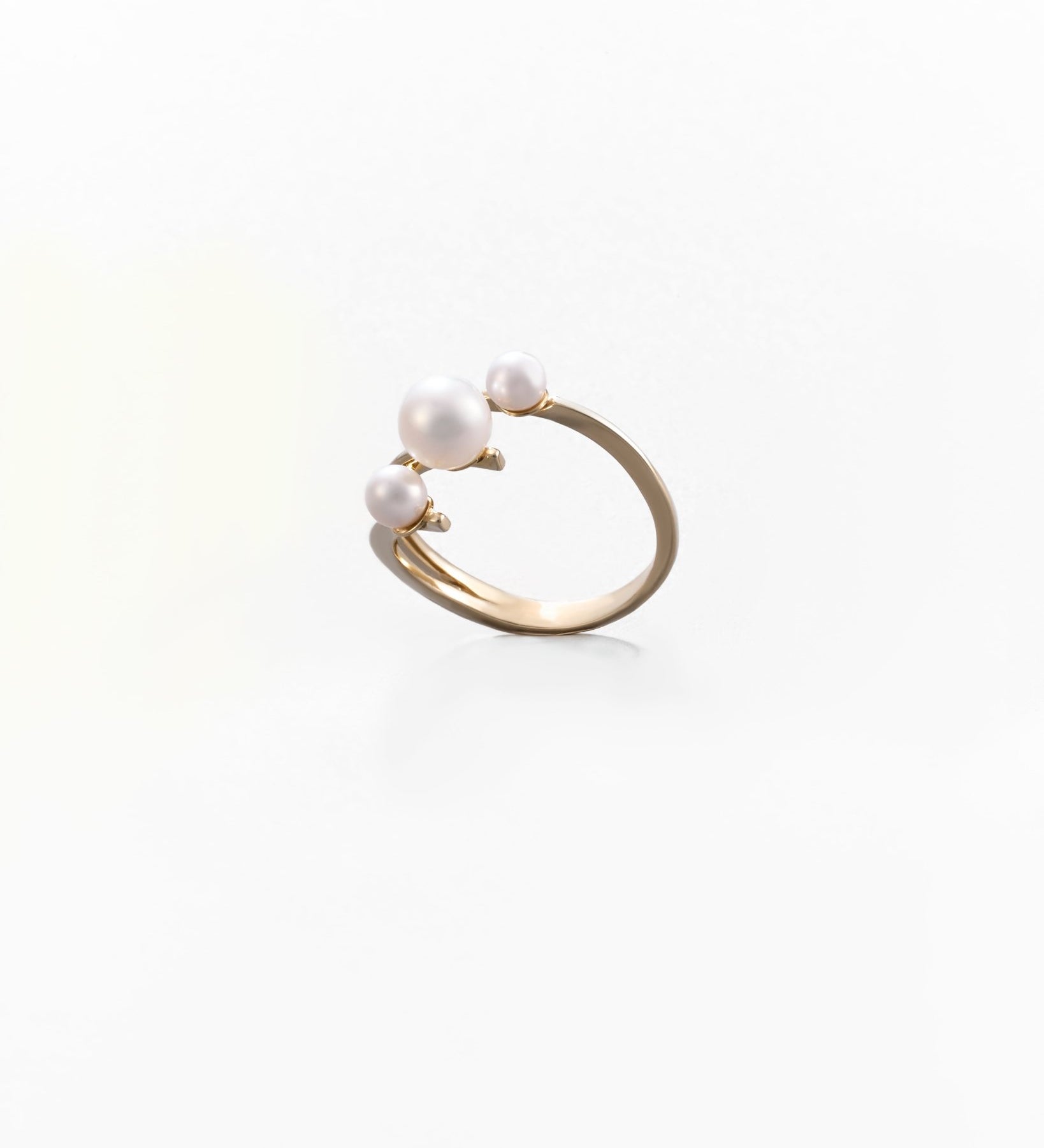 Anello con Perle in Oro 14K - GIOIELLO ITALIANO