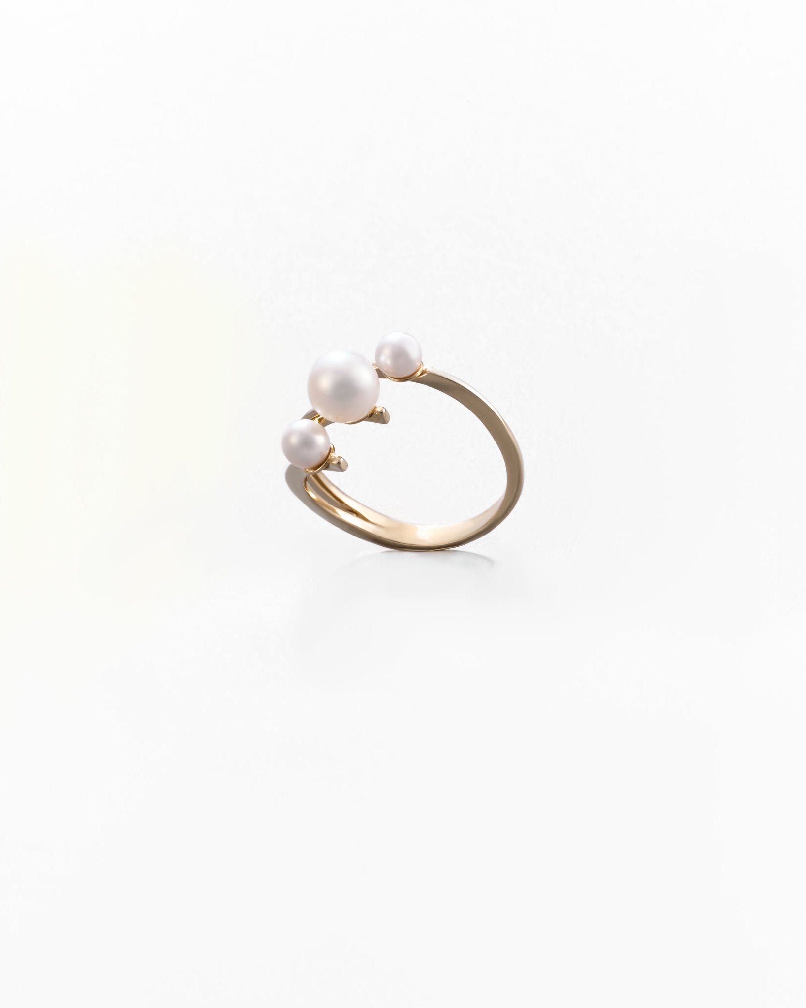 Anello con Perle in Oro 14K - GIOIELLO ITALIANO