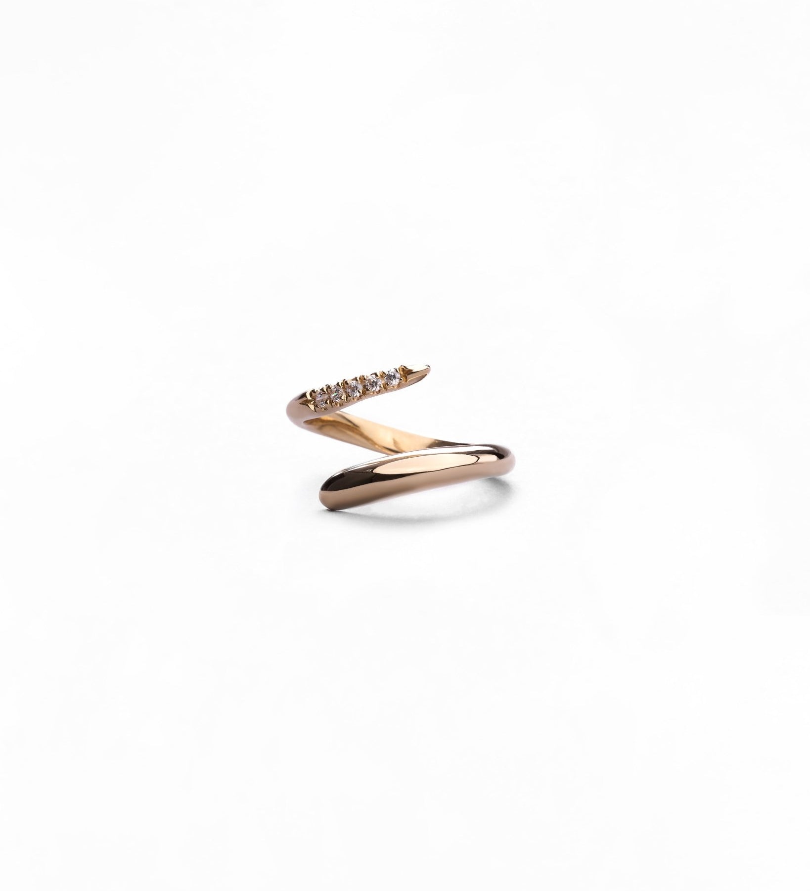 Anello in Oro 14K con Zirconi Pavé - GIOIELLO ITALIANO