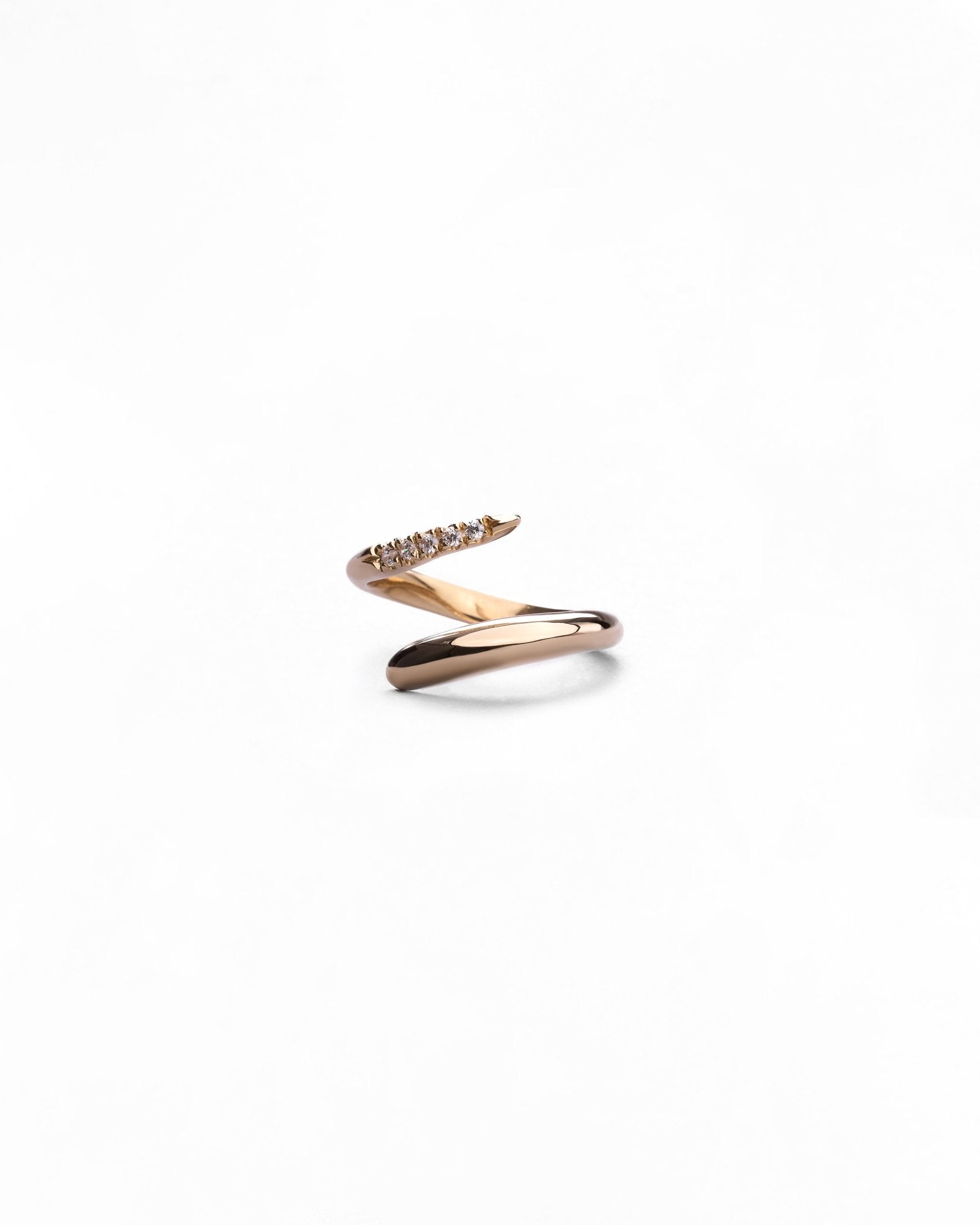 Anello in Oro 14K con Zirconi Pavé - GIOIELLO ITALIANO