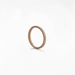 Anello tennis in oro 14K con zirconi pavé - GIOIELLO ITALIANO