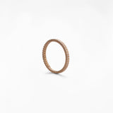 Anello tennis in oro 14K con zirconi pavé - GIOIELLO ITALIANO