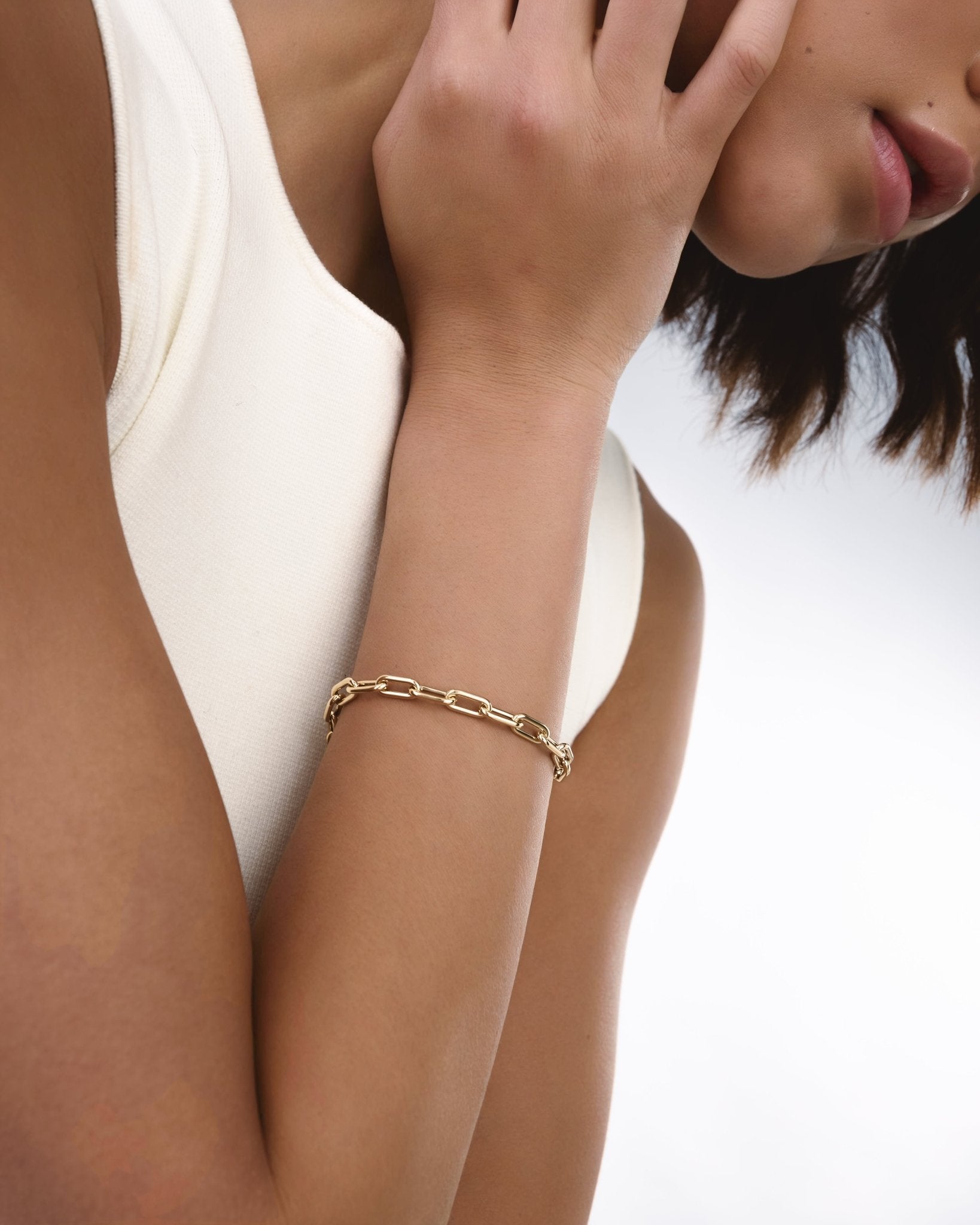 Bracciale a Maglie Grandi in Oro 14K - GIOIELLO ITALIANO