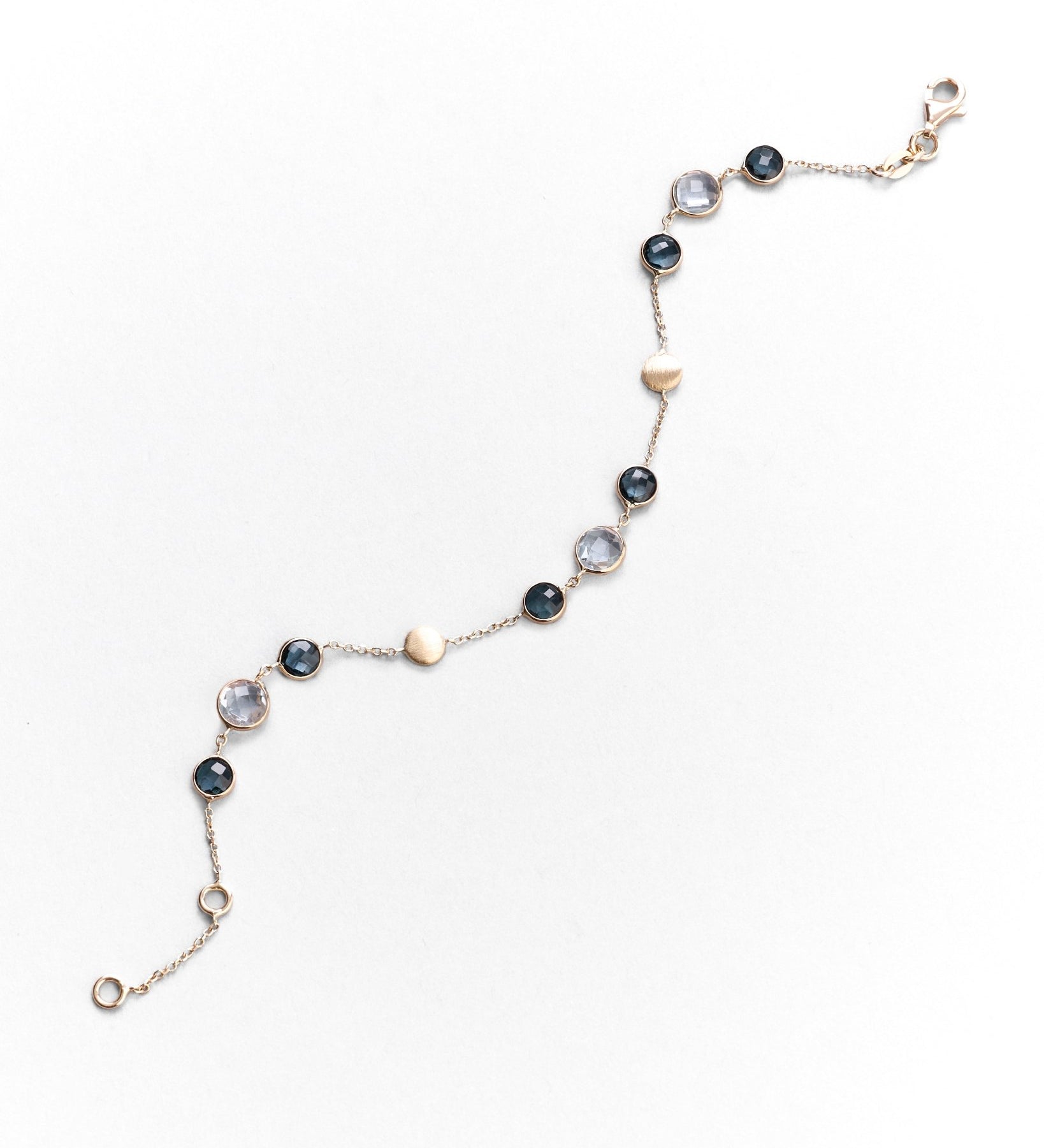 Bracciale con Pietre Naturali Colorate in Oro 14K - GIOIELLO ITALIANO