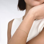 Bracciale con Zirconi in Oro 14K - GIOIELLO ITALIANO