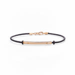 Bracciale da Uomo con Cinturino in Pelle e Oro 14K - GIOIELLO ITALIANO