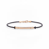 Bracciale da Uomo con Cinturino in Pelle e Oro 14K - GIOIELLO ITALIANO