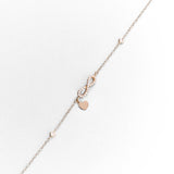 Bracciale Elegante con Simbolo dell'Infinito e Zirconi Pavé in Oro 14K - GIOIELLO ITALIANO