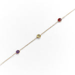 Bracciale in Oro 14K con Pietre Colorate - GIOIELLO ITALIANO