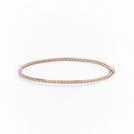 Bracciale Rigido Sottile in Oro 14K con Dettaglio Schiava - GIOIELLO ITALIANO