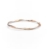 Bracciale Schiava Rigido a Spirale in Oro 14K - GIOIELLO ITALIANO