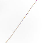 Bracciale Sottile con Pietre Colorate in Oro 14K - GIOIELLO ITALIANO