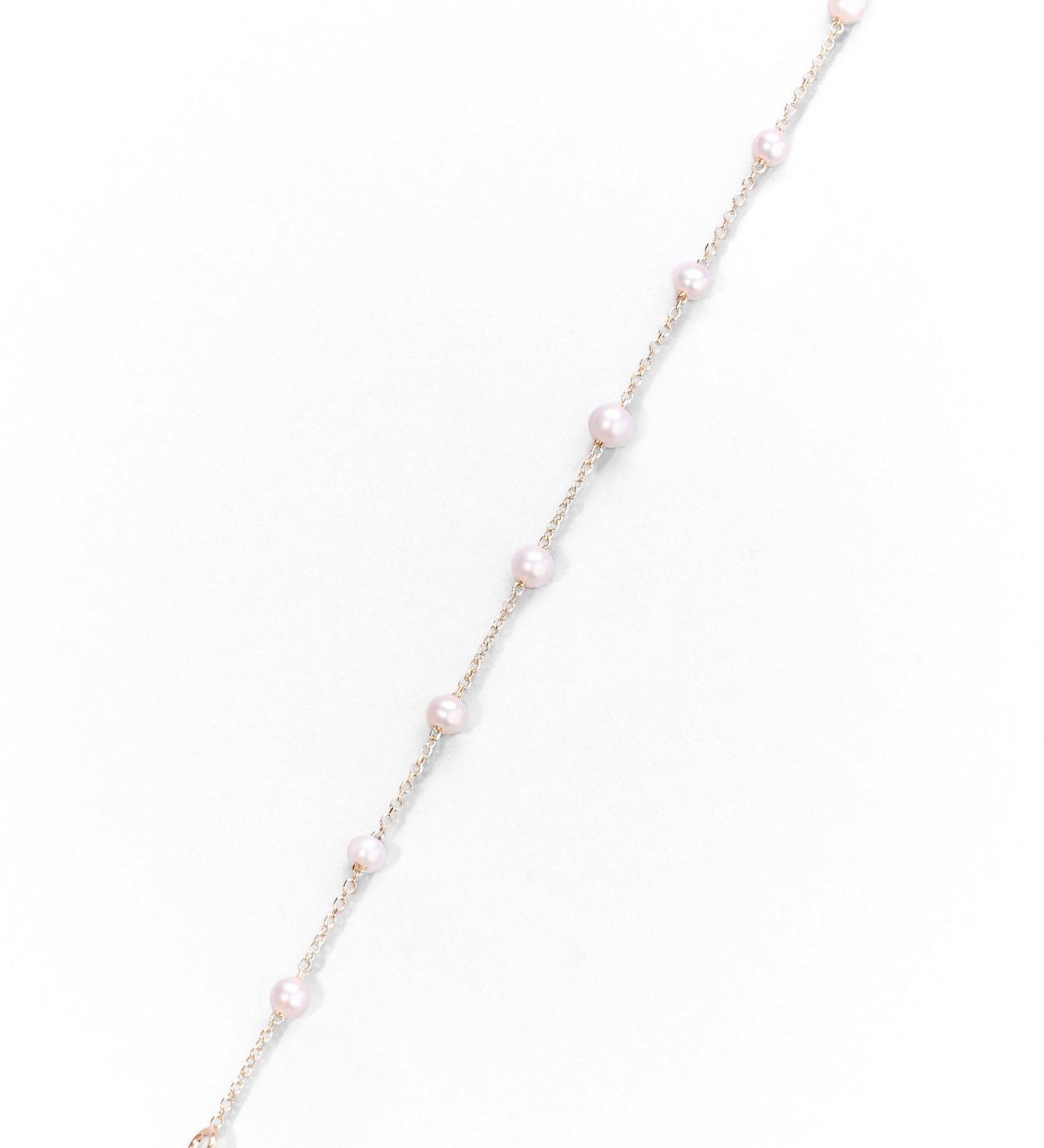 Bracciale Sottile in Oro 14K con Perle Naturali - GIOIELLO ITALIANO