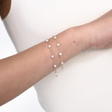 Bracciale Sottile in Oro 14K con Perle Naturali - GIOIELLO ITALIANO