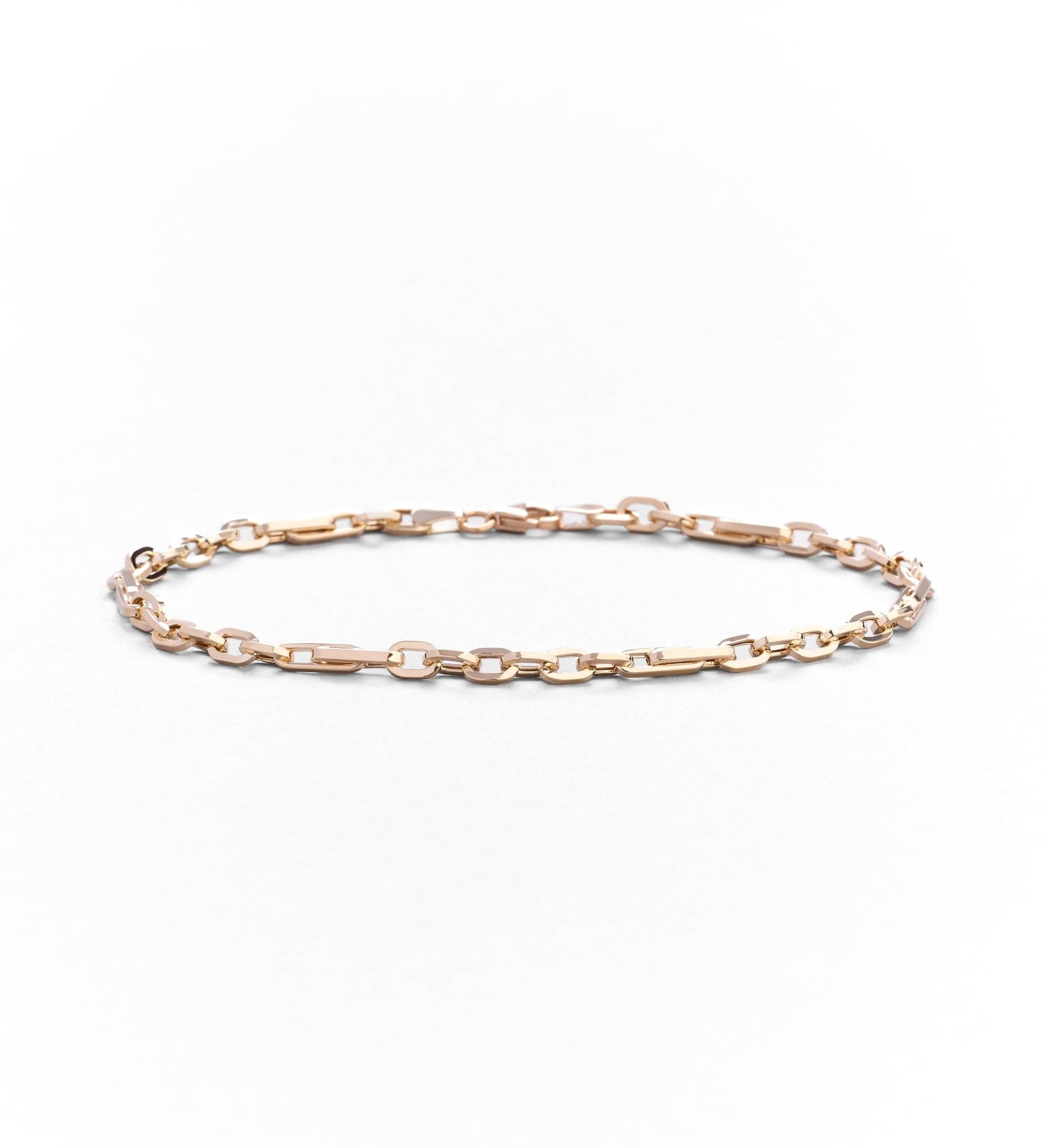 Bracciale Vistoso in Oro 14K con Maglie Grandi - GIOIELLO ITALIANO