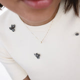 Collana oro mezzaluna elegante  - GIOIELLO ITALIANO