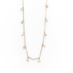 Collana con Pendenti di Zirconi in Oro 14K - GIOIELLO ITALIANO
