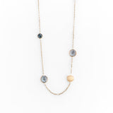 Collana in Oro 14K con Pietre Colorate - GIOIELLO ITALIANO