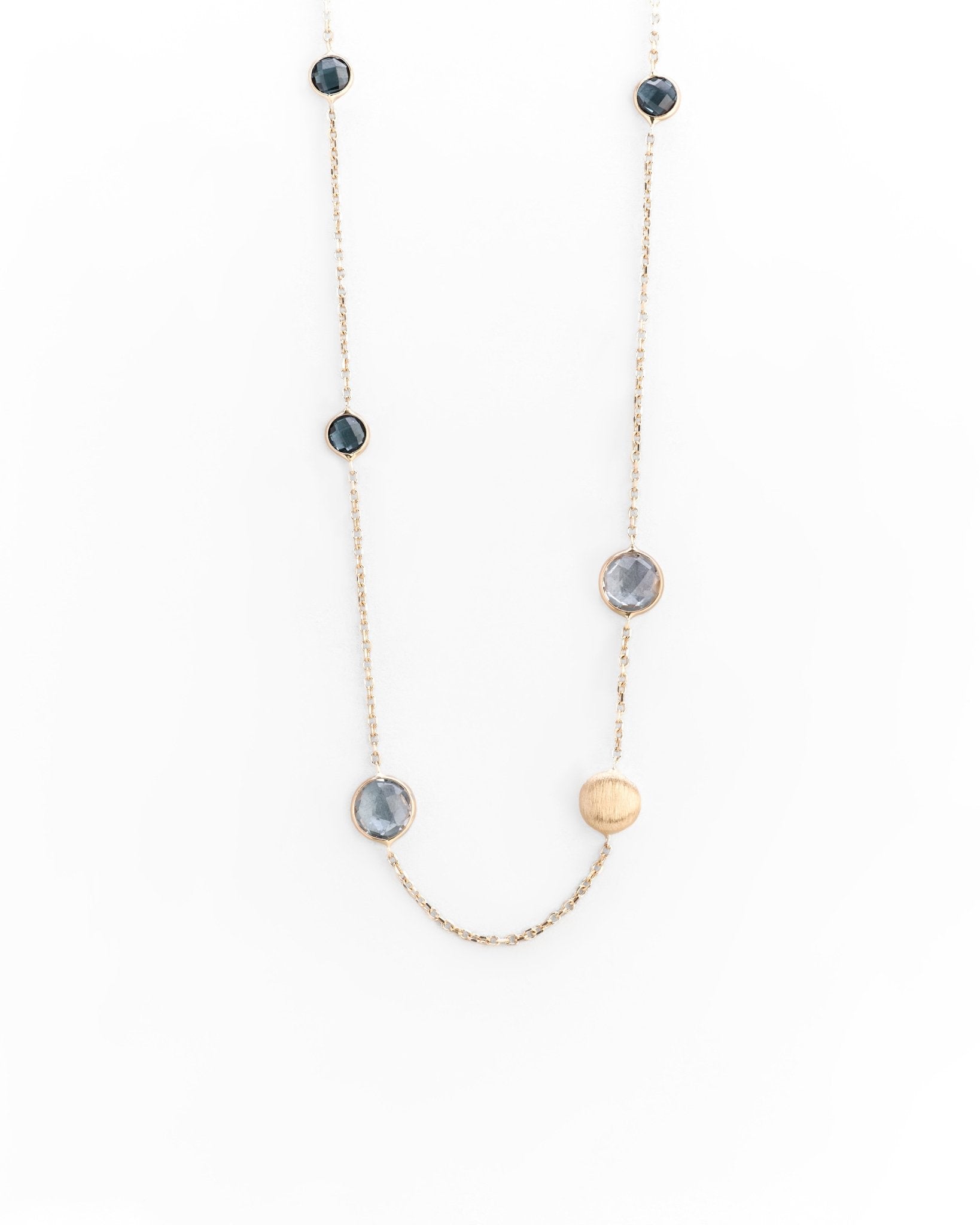 Collana in Oro 14K con Pietre Colorate - GIOIELLO ITALIANO