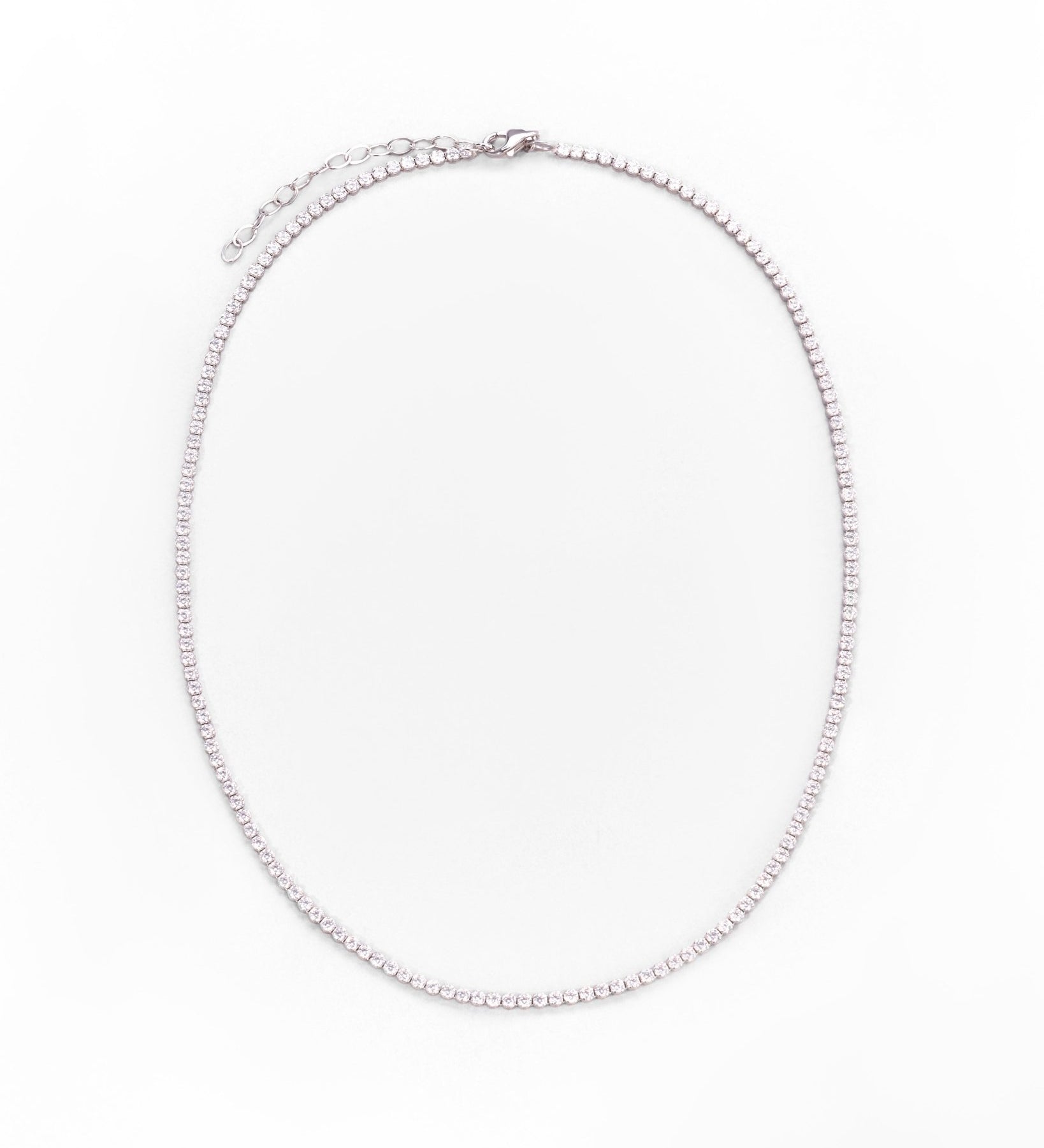 Collana Tennis in Oro Giallo 14K con Zirconi - GIOIELLO ITALIANO