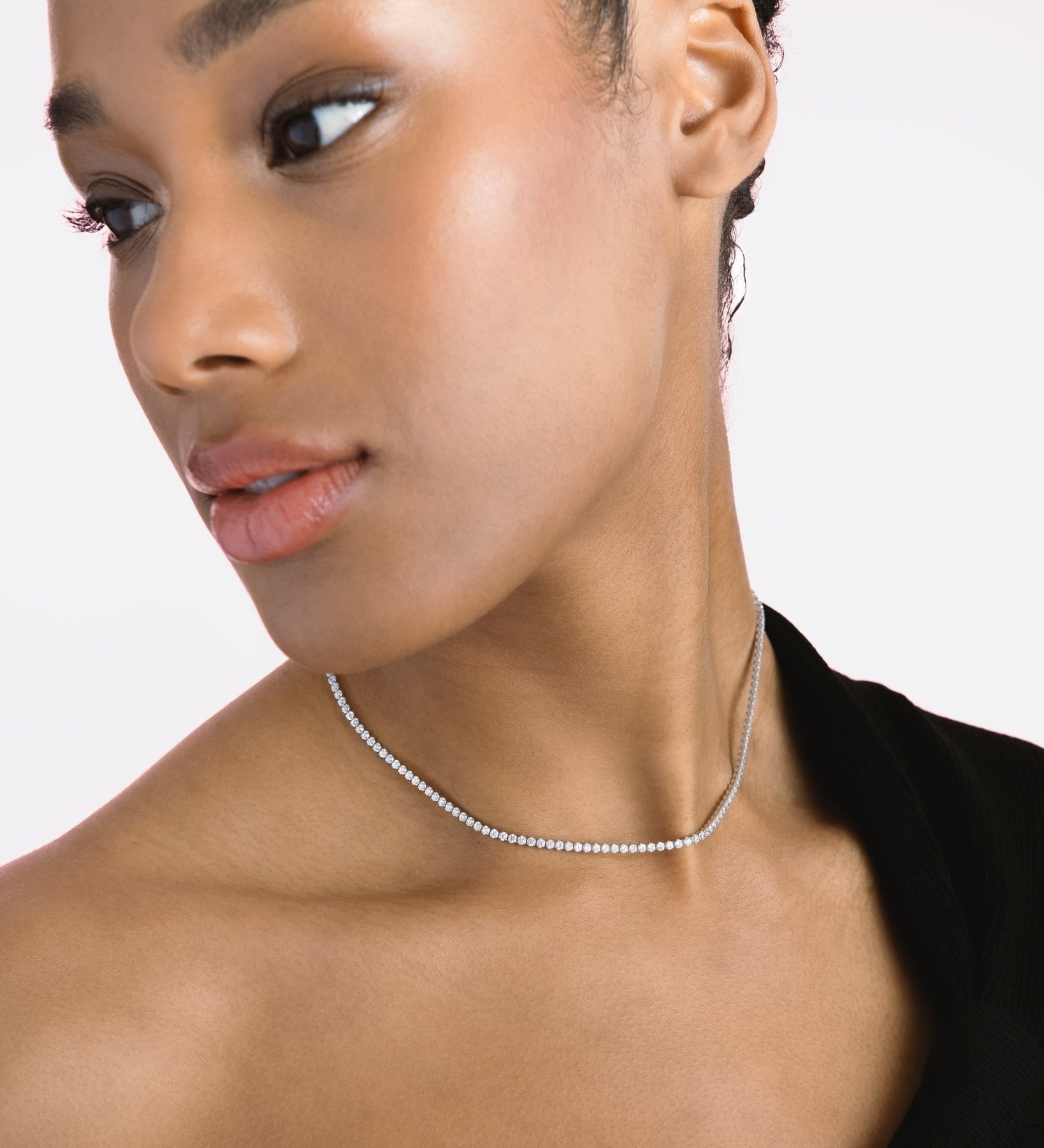 Collana Tennis in Oro Giallo 14K con Zirconi - GIOIELLO ITALIANO