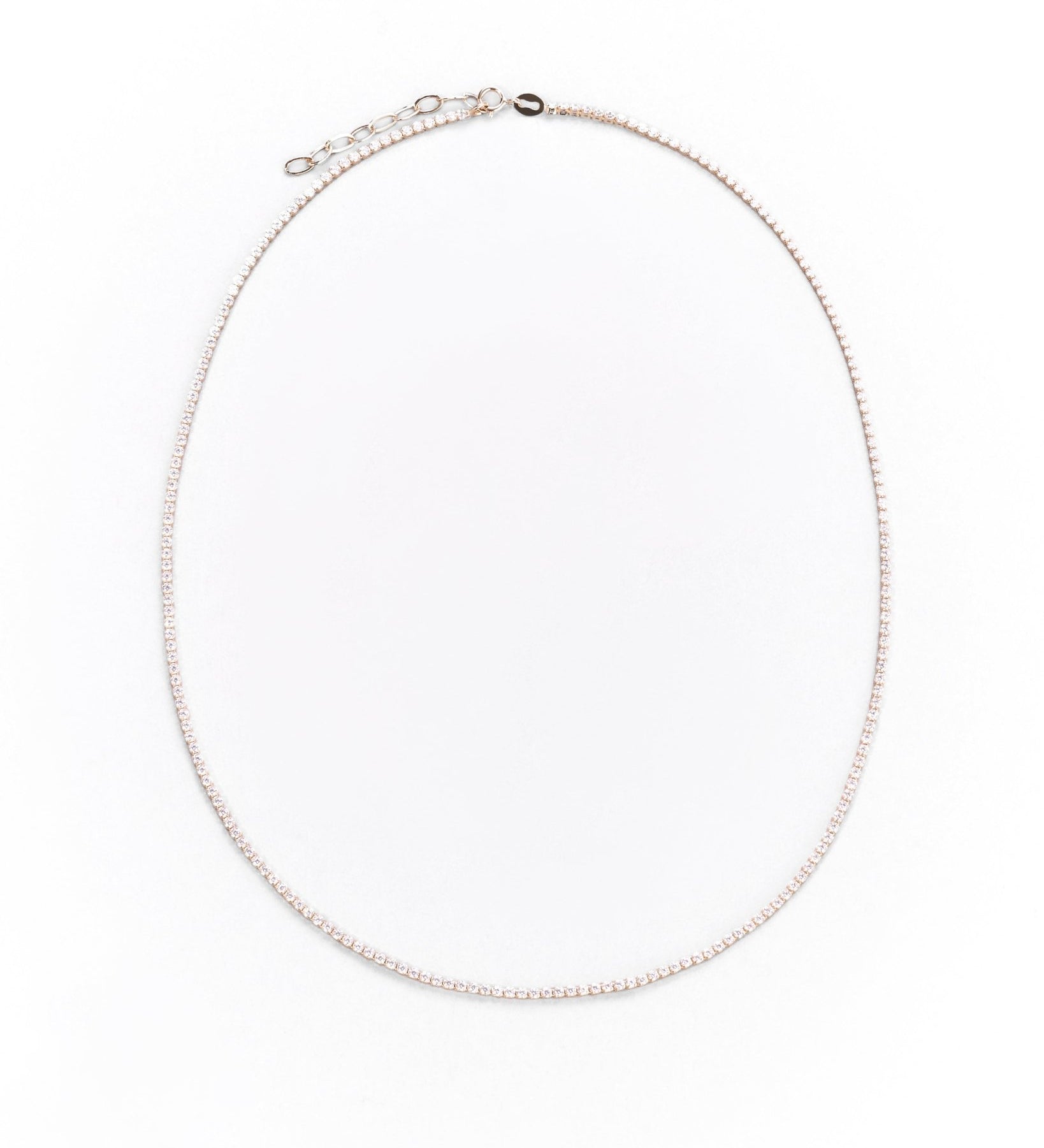 Collana tennis sottile oro giallo - GIOIELLO ITALIANO