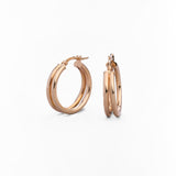 Orecchini a Cerchio Classici in Oro 14K - GIOIELLO ITALIANO