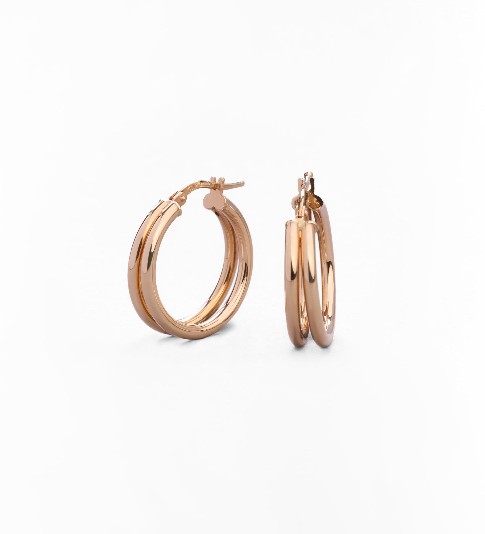 Orecchini a Cerchio Classici in Oro 14K - GIOIELLO ITALIANO