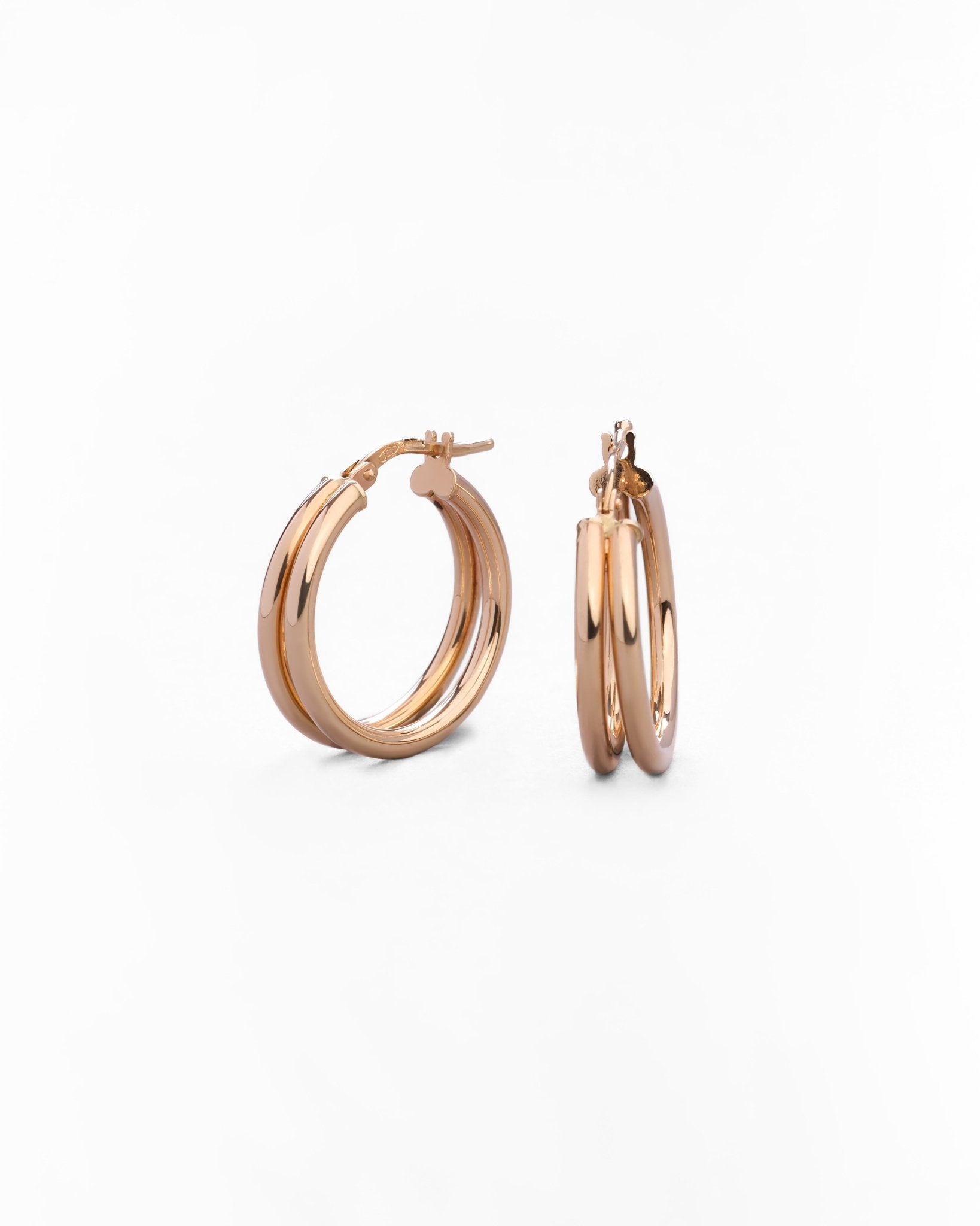 Orecchini a Cerchio Classici in Oro 14K - GIOIELLO ITALIANO