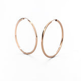 Orecchini a Cerchio Classici in Oro 14K - GIOIELLO ITALIANO