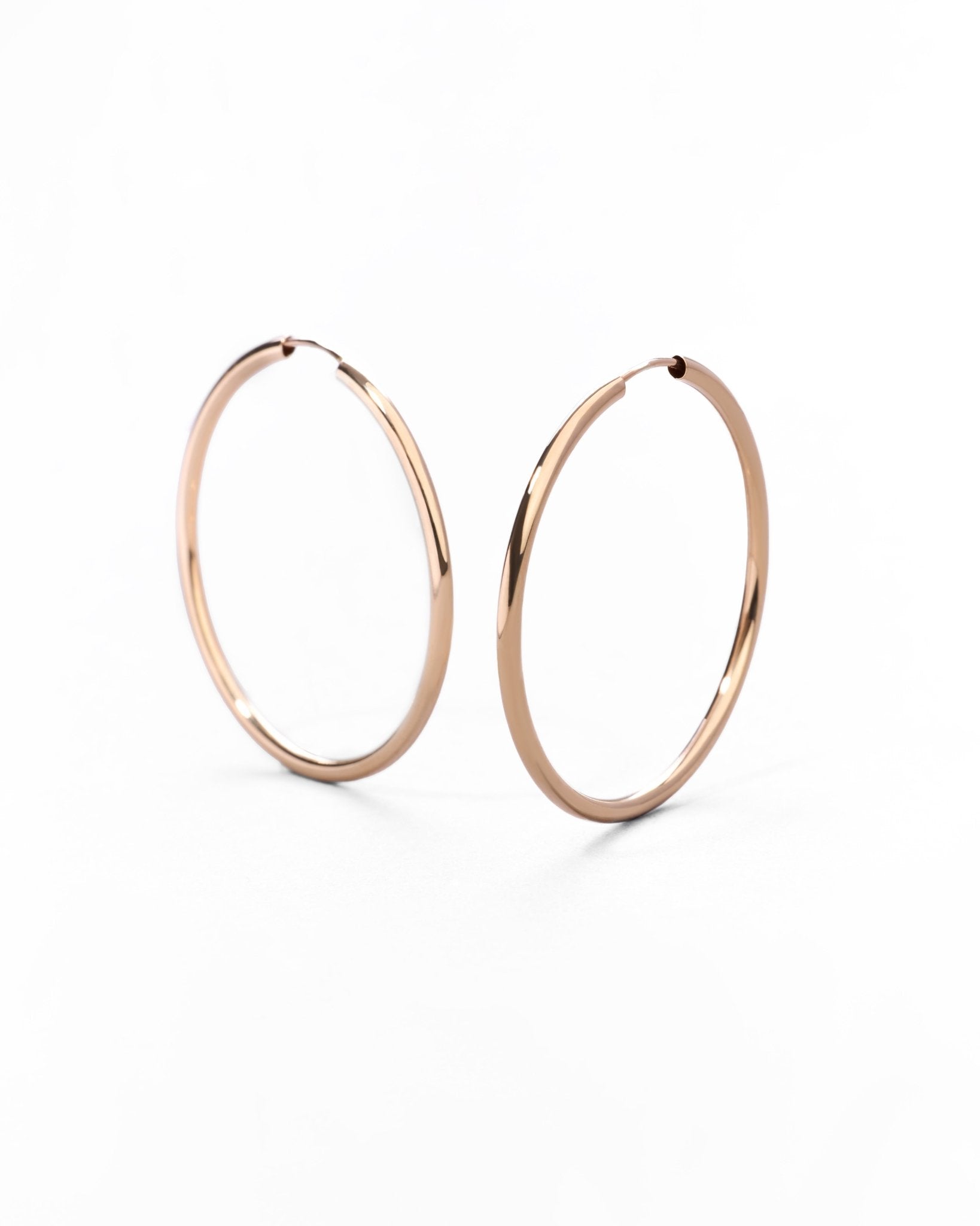 Orecchini a Cerchio Classici in Oro 14K - GIOIELLO ITALIANO