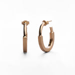 Orecchini a Cerchio Geometrici in Oro 14K - GIOIELLO ITALIANO