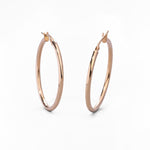 Orecchini a Cerchio Spessi in Oro 14K - GIOIELLO ITALIANO