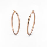 Orecchini a Cerchio Spessi in Oro 14K - GIOIELLO ITALIANO