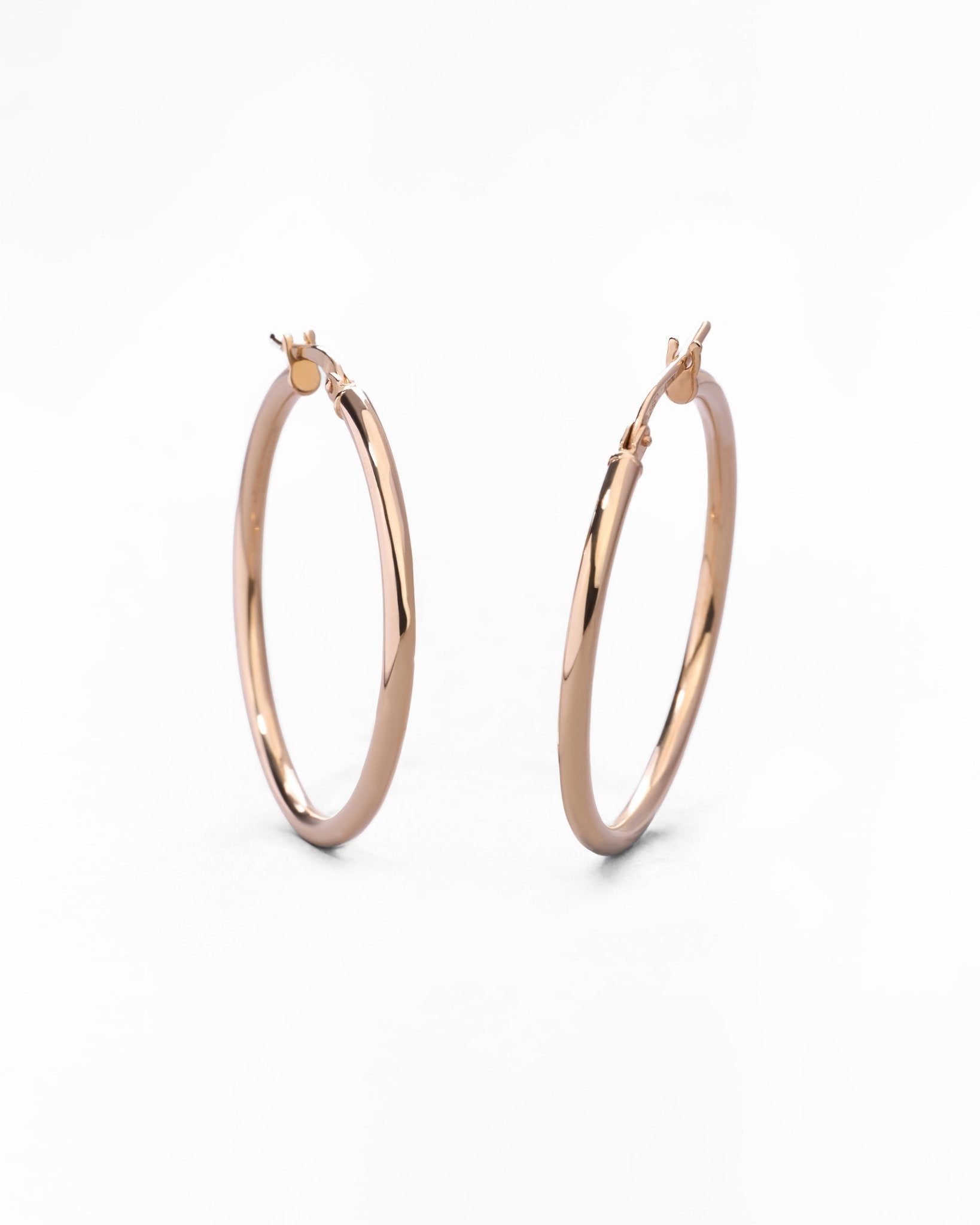 Orecchini a Cerchio Spessi in Oro 14K - GIOIELLO ITALIANO