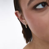 Orecchini a Forma di Triangolo in Oro 14K - GIOIELLO ITALIANO