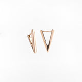 Orecchini a Forma di Triangolo in Oro 14K - GIOIELLO ITALIANO