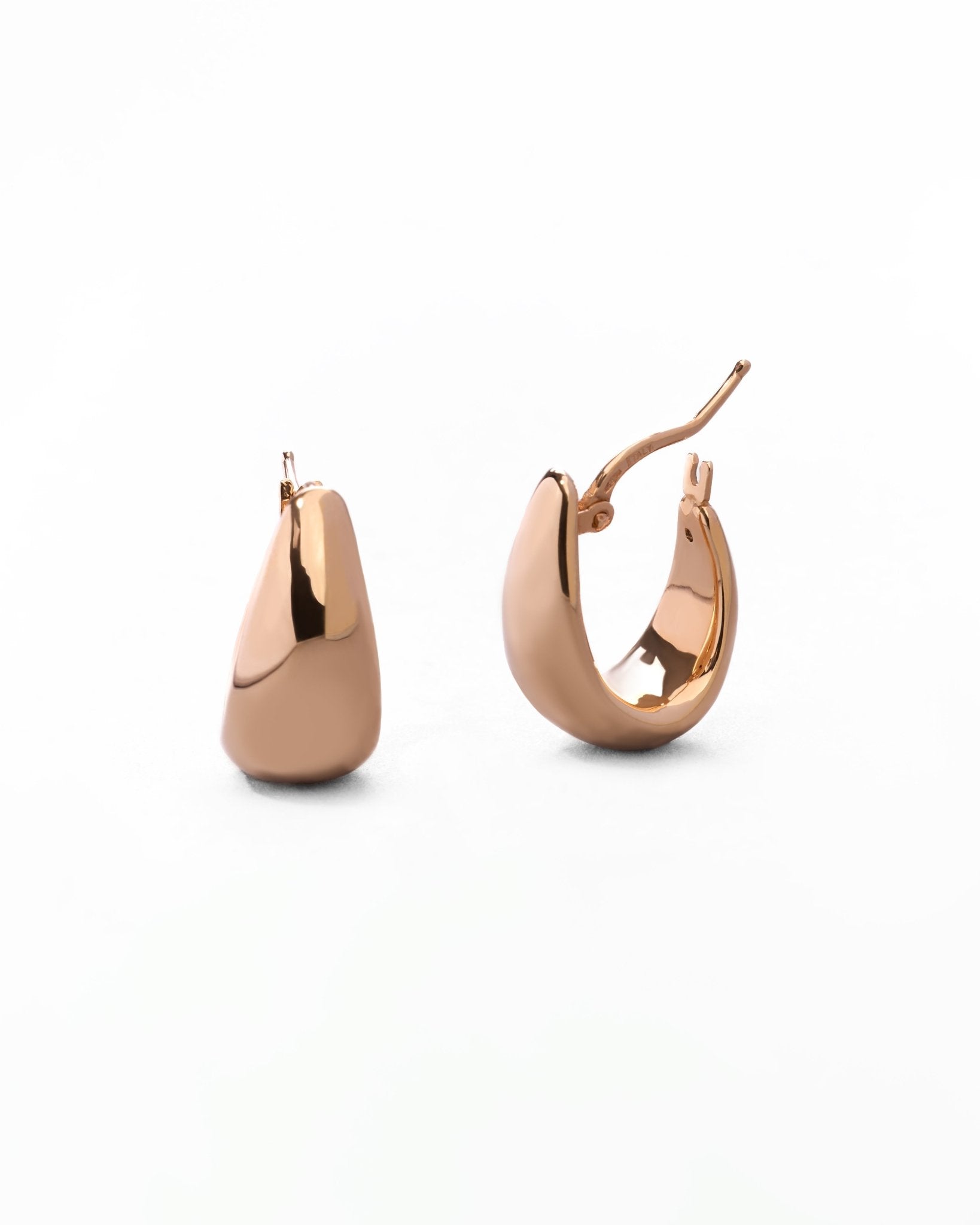 Orecchini a Goccia Spessi in Oro 14K - GIOIELLO ITALIANO