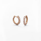 Orecchini con Pavé di Zirconi in Oro 14K - GIOIELLO ITALIANO