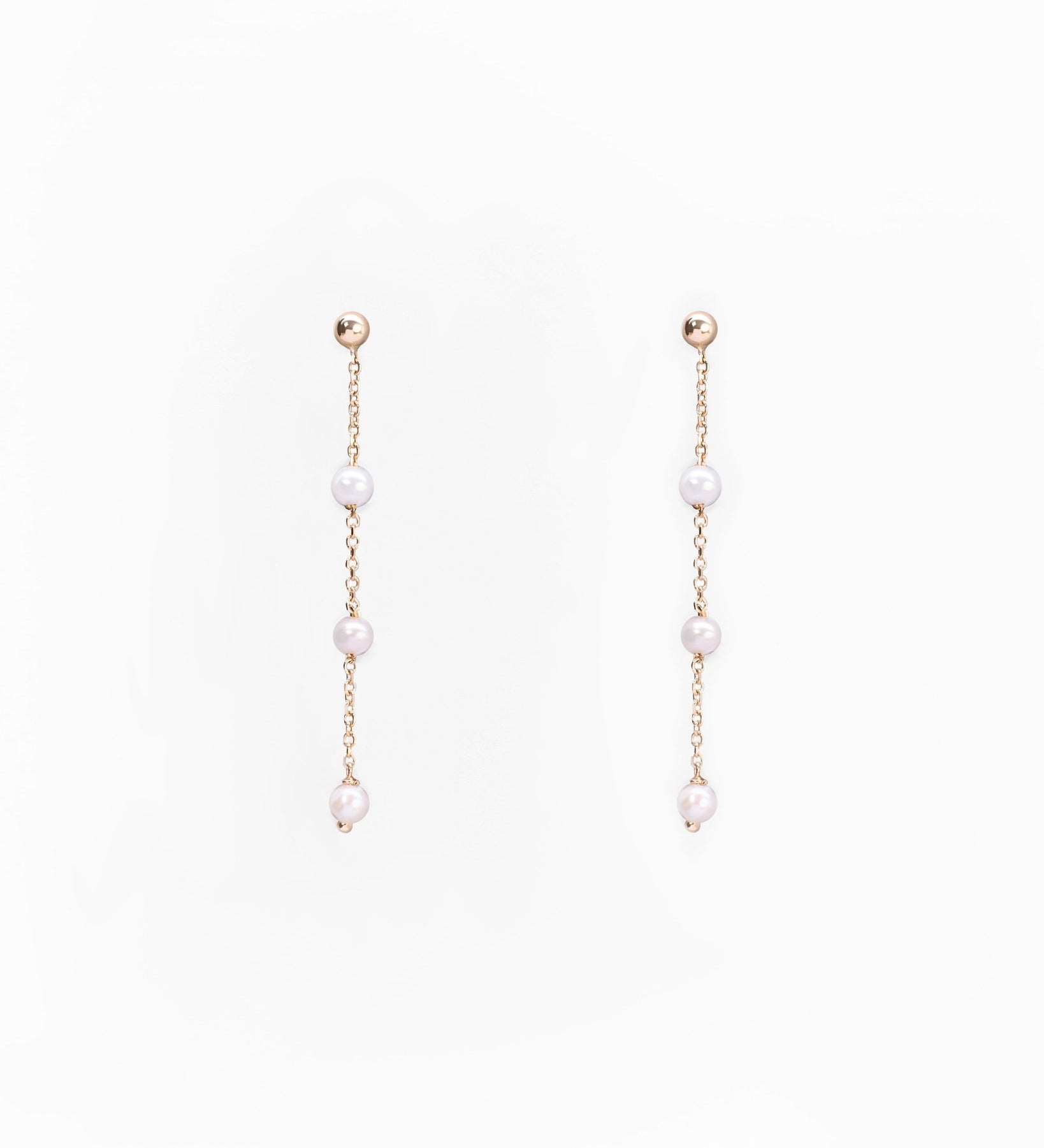 Orecchini in Oro 14K con Perle - GIOIELLO ITALIANO
