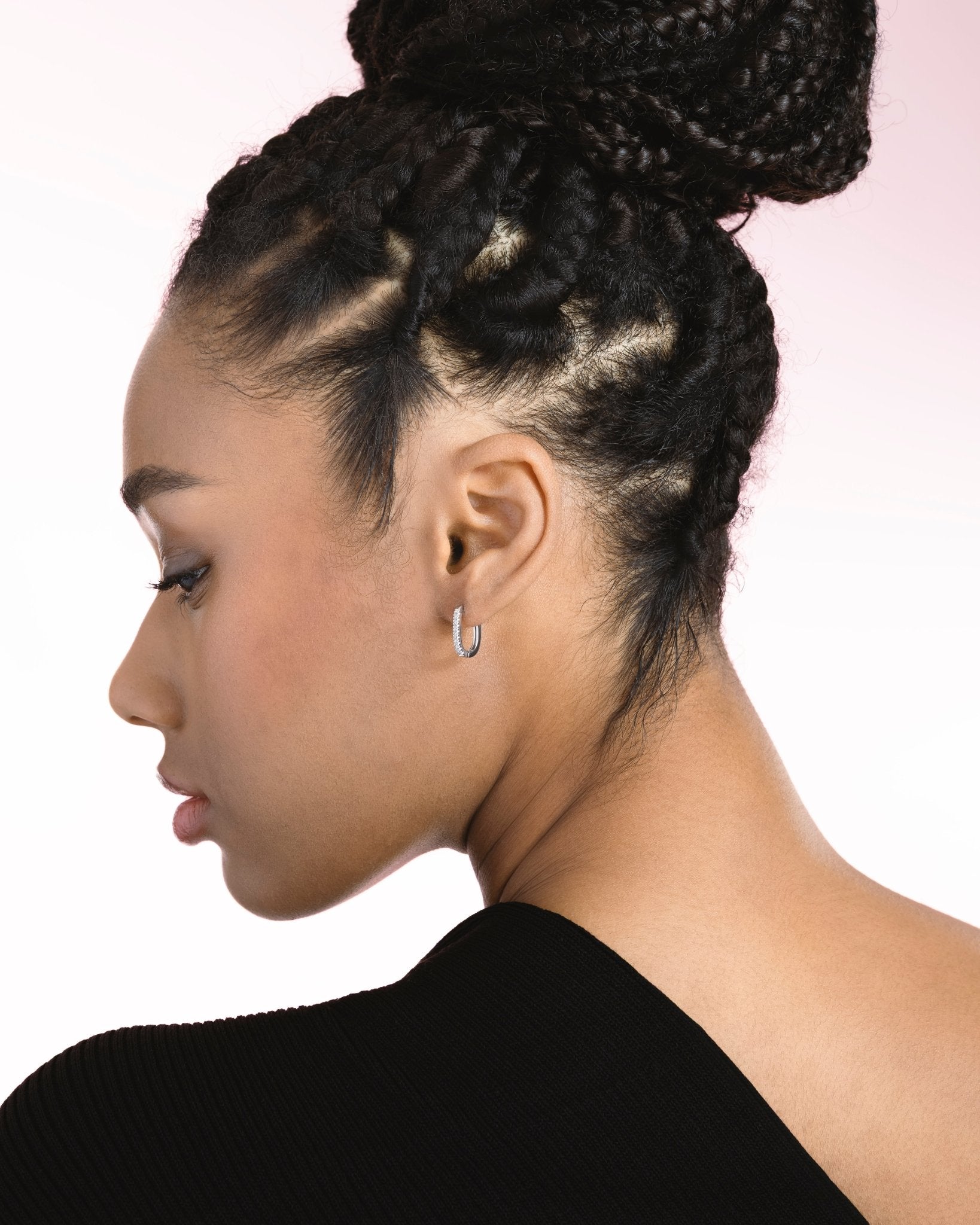 Orecchini in Stile Inglese con Zirconi Pavé in Oro 14K - GIOIELLO ITALIANO