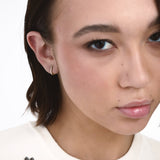 Orecchini in Stile Inglese con Zirconi Pavé in Oro 14K - GIOIELLO ITALIANO