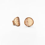 Orecchini Tondi con Motivo Geometrico in Oro 14K - GIOIELLO ITALIANO