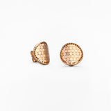 Orecchini Tondi con Motivo Geometrico in Oro 14K - GIOIELLO ITALIANO