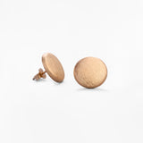 Orecchini Tondi Satinati in Oro 14K - GIOIELLO ITALIANO