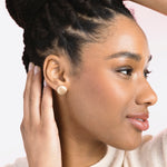 Orecchini Tondi Satinati in Oro 14K - GIOIELLO ITALIANO