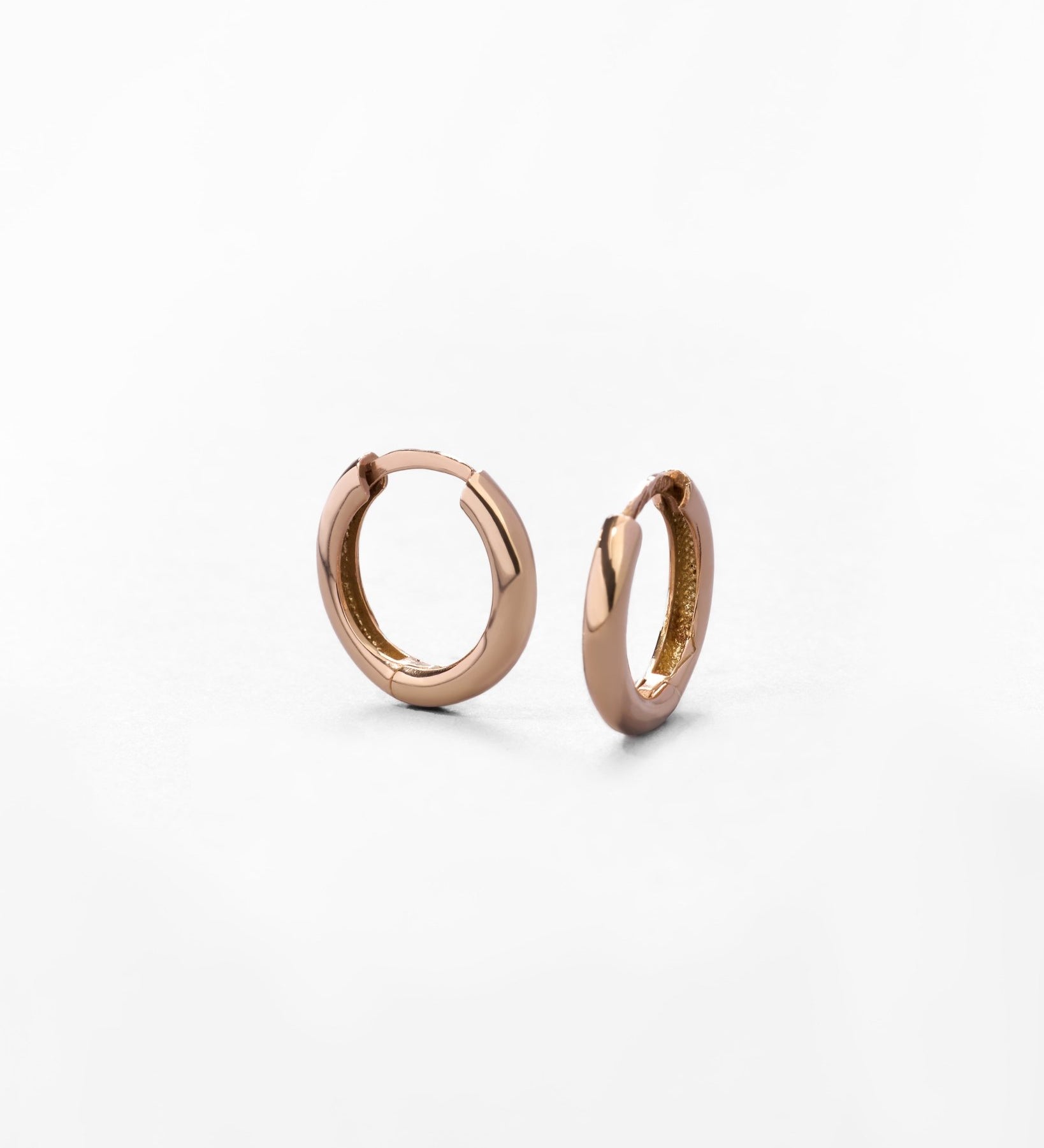 Orecchini Unisex a Cerchio Piccoli in Oro 14K - GIOIELLO ITALIANO