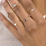 Anello con Pietra in Oro 14K